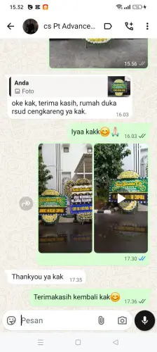 Testimonial Papan Bunga Pernikahan indramayu