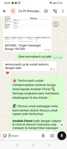 Testimonial Papan Bunga indramayu