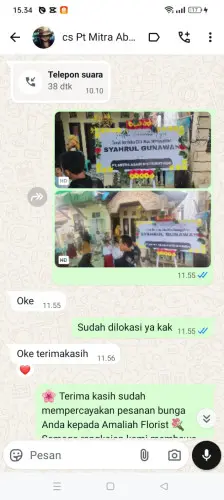 Testimonial Papan Bunga indramayu