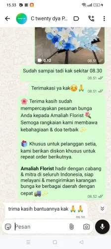 Testimonial Standing Flower indramayu
