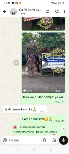 Testimonial Papan Bunga indramayu